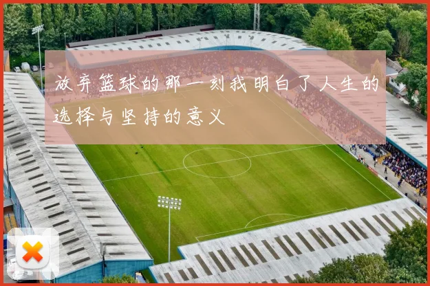 放弃篮球的那一刻我明白了人生的选择与坚持的意义